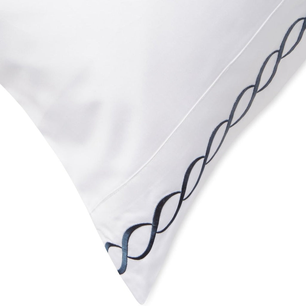 600 Thread Count Rope Embroidered Pillowcase Pair