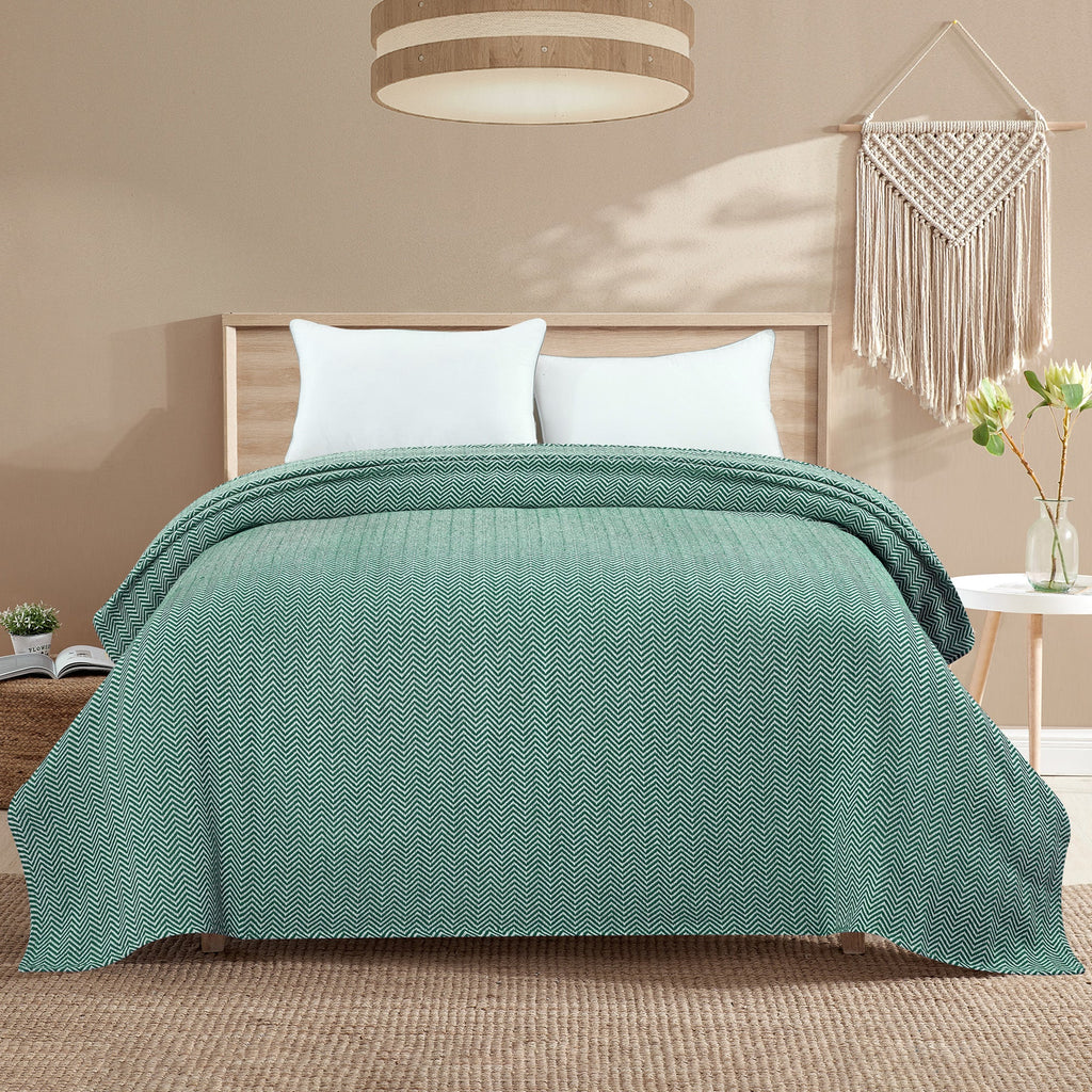 Herringbone Cotton Blanket