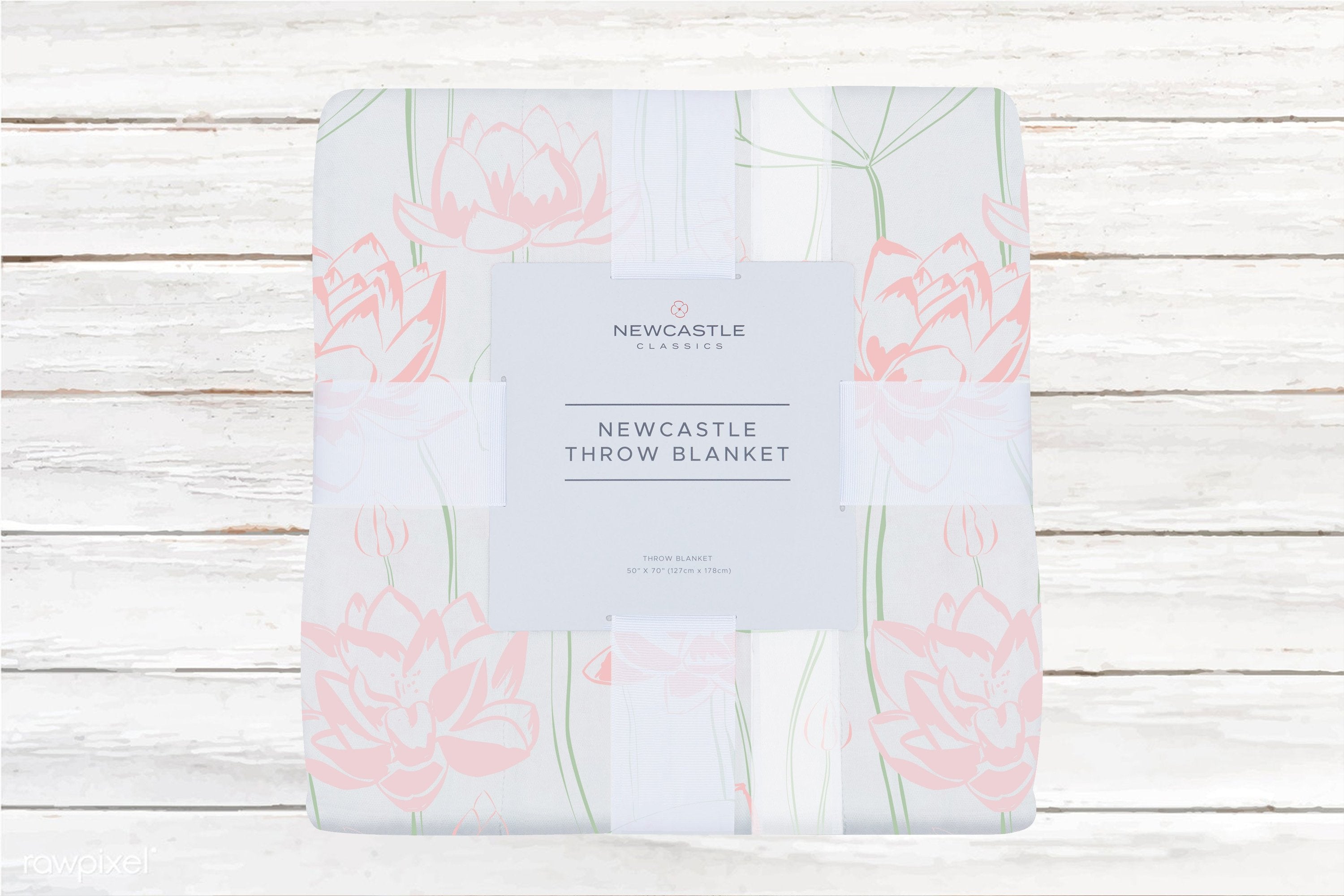 Bamboo Muslin Throw Blanket Water Lily Lightweight 50x70